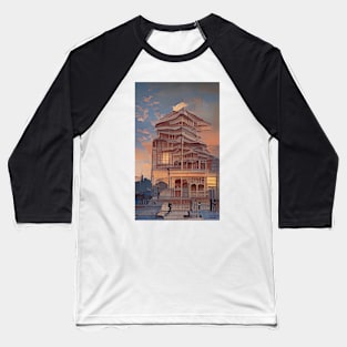 Stunning Ukiyo-e Architecture: Japanese Art Prints Baseball T-Shirt